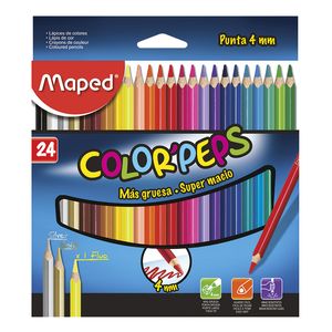 Lapices De Color 24-L Triangular Colorpeps 4Mm 835524Vz