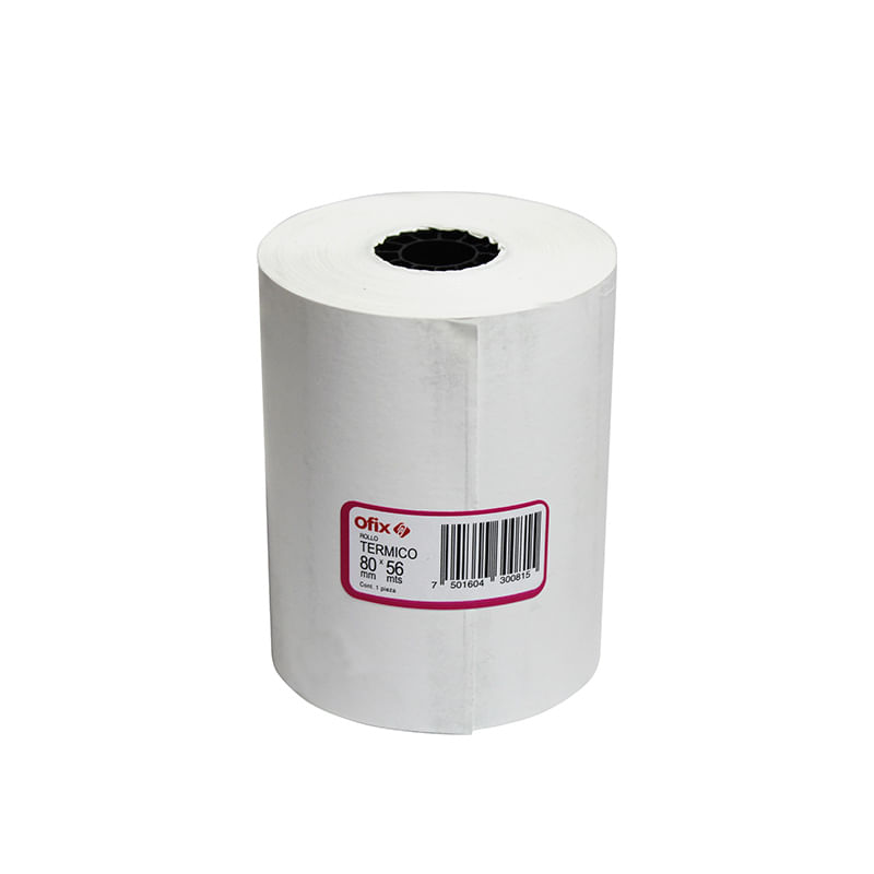 ROLLO PAPEL TERMICO OFIX 80MM X 56MTS