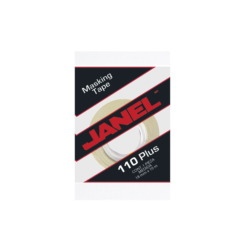 CINTA MASKING TAPE PLUS 110 18x10M JANEL