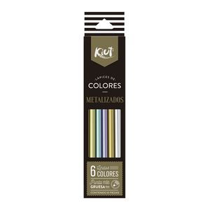 Lapices De Color 6-L Red Metalizados Kiut 550755