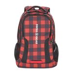 MOCHILA PARA LAPTOP SWISSGEAR 14" CUADROS ROJOS