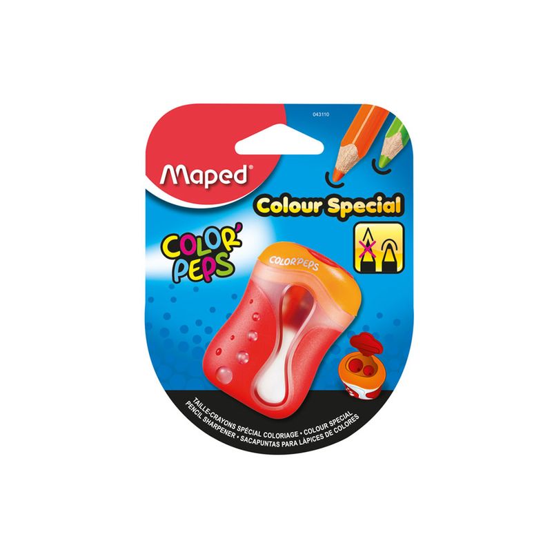 SACAPUNTAS CON DEPOSITO COLOR'PEPS 2 ORIFICIOS BLT