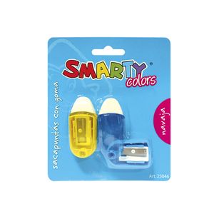 Sacapuntas Plastico C/Goma Navaja C/2 Blt 25046