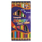 LAPICES DOBLE COLOR 12-L TRIANGULAR SMARTY