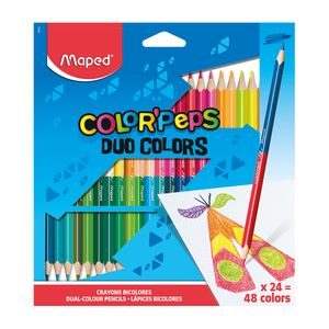 Lapices Doble Color 24-L Triangular Duo Color Peps 829602Zv