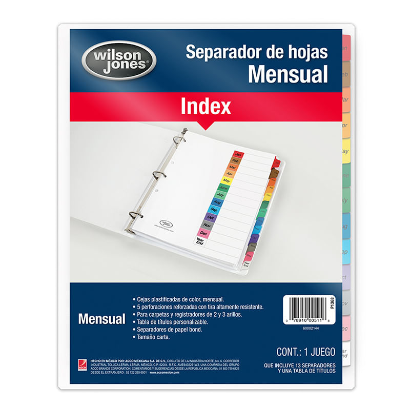 SEPARADOR 12DIV CARTA MENSUAL WJ
