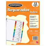 SEPARADOR 12DIV CARTA NUMERICO WJ
