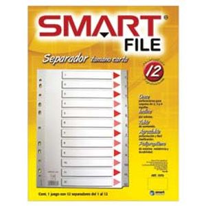 Separador 12Div Smart Plastico Numerico 25103