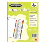 SEPARADOR 31DIV CARTA NUMERICO WJ