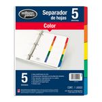SEPARADOR 5DIV CARTA COLORES SDOS WJ
