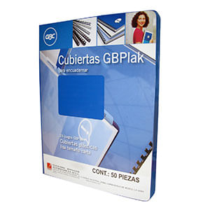 Cubierta Plastica Carta Azul Medio 25 Juegos Gbplack P3545