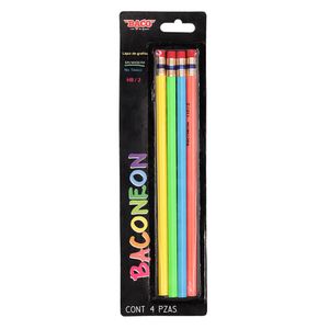 Lapiz De Grafito Baconeon Blister Con 4 Ptlpc0038