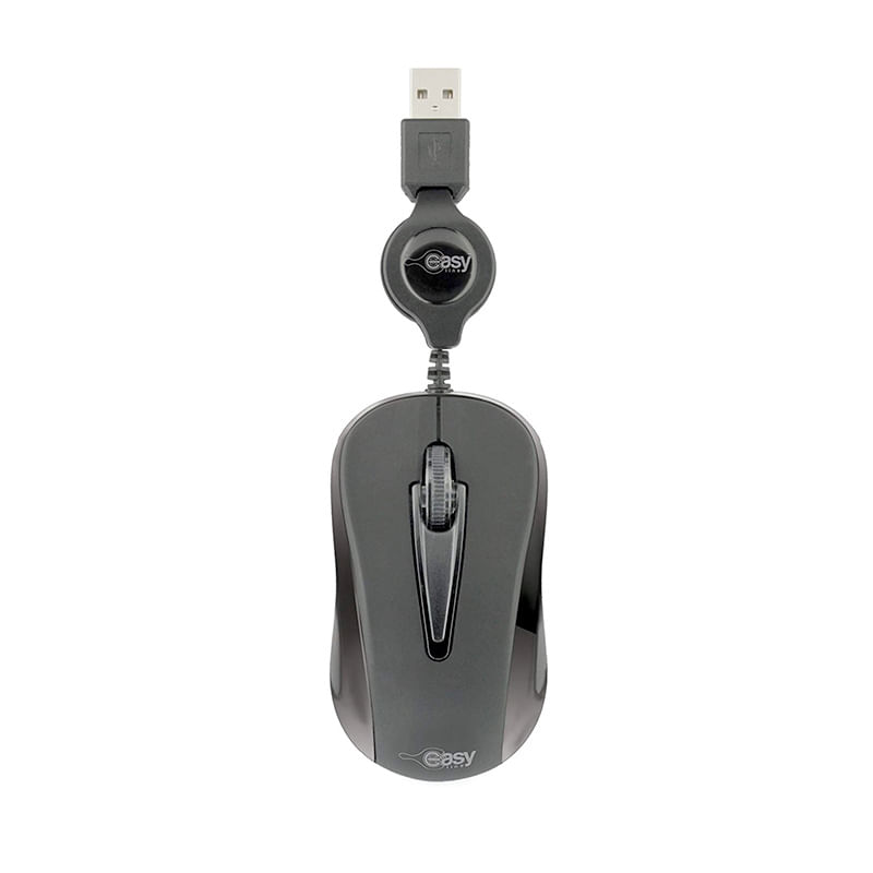 MOUSE MINI RETRACTIL OPTICO NEGRO