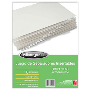 Separador 8Div Iris Ceja Transp P0500