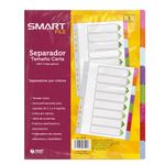 SEPARADOR 8DIV SMART PLASTICO COLORES PASTEL