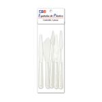 ESPATULA PLASTICA CON 5 PZAS