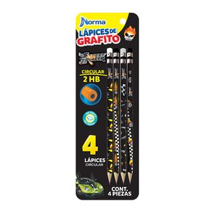 Lapiz Grafito Con Goma #2 Red Street Racer Blt Con 4 584159