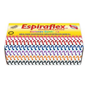 Espiral Plastico 15Mm Colores Con 55Pzas Espiraflex E15Col