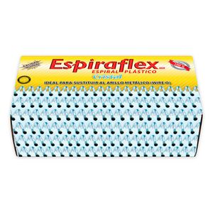Espiral Plastico 15Mm Cristal Con 55Pzas Espiraflex E15C