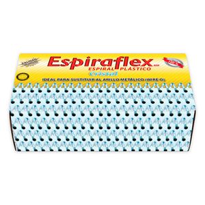 Espiral Plastico 18Mm Cristal Con 45Pzas Espiraflex E18C