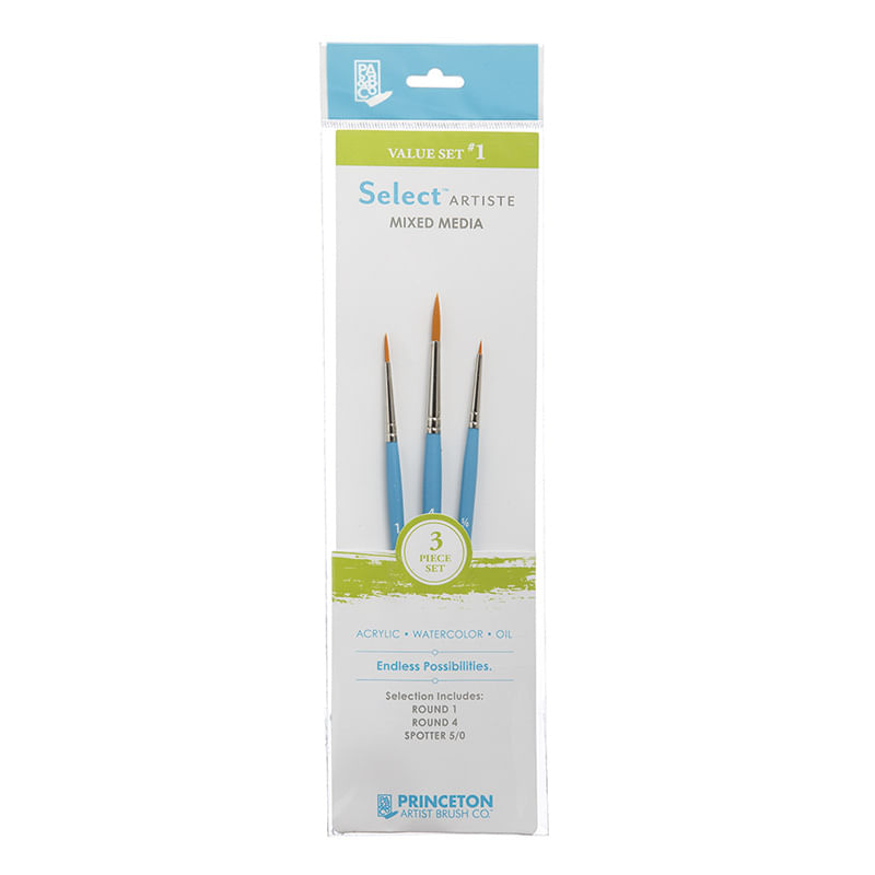 SET #1 C/3 PINCELES: REDONDO, LINER Y LINER EXTRA