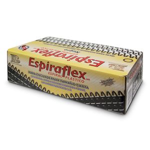 Espiral Plastico 8Mm Negro Con 145Pzas Espiraflex E8N