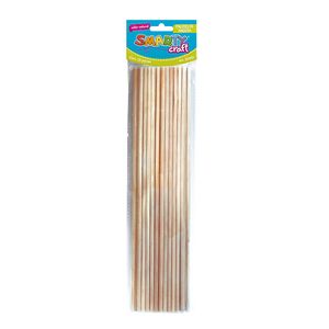 Palitos Madera Color Natural C/25Pzas 50495