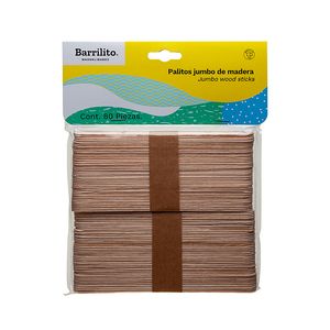 Abatelenguas Natural Jumbo C/80Pzas W004