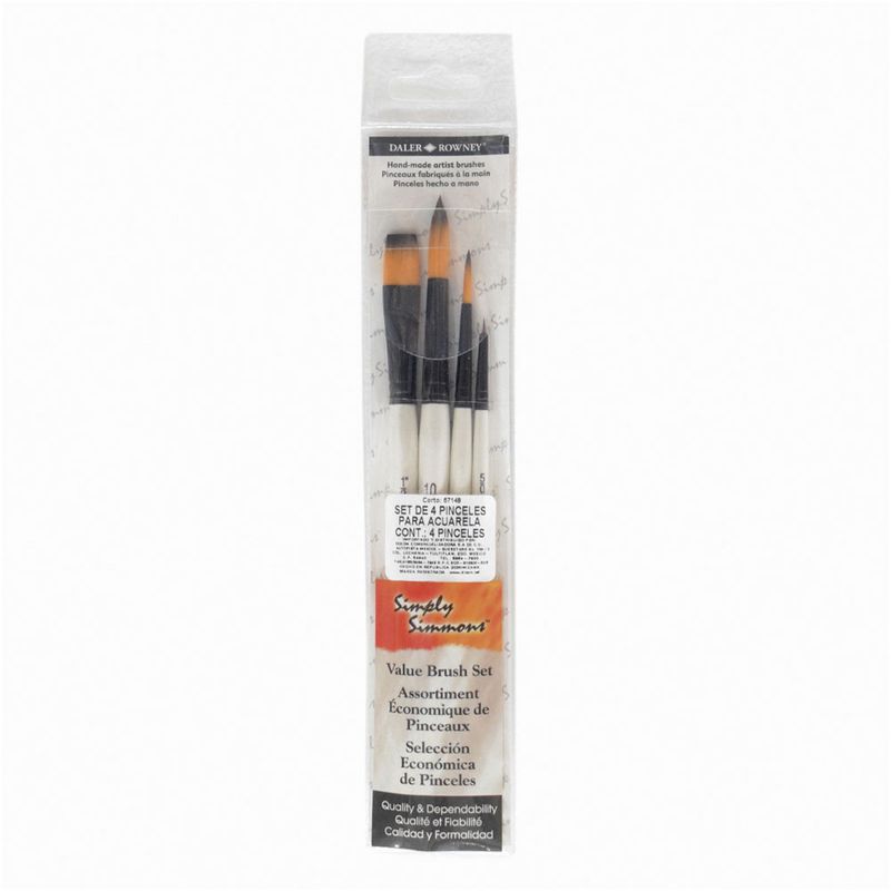 SET C/4 PINCELES SIMPLY SIM WC-SYN