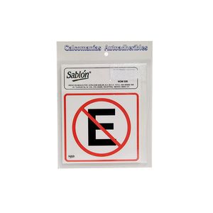 Señal Adherible No Estacionarse Con 3 Blt 12X11Cm 306.7987C