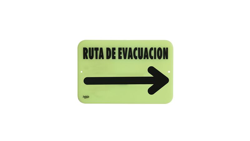 邦楽 WATER MELON NO RUTA DE EVACUACION 邦楽 WATER MELON NO RUTA DE EVACUACION SEÑAL MODELO 001 RUTA