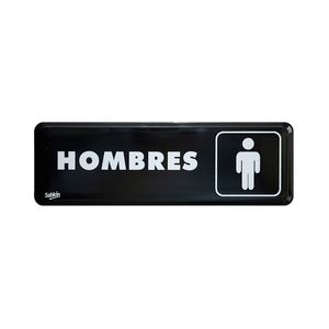 Señal Plastico Baños Hombres 23X7.5Cm 306.7918