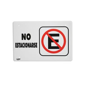 Señal Plastico No Estacionarse 35X24Cm 306.7957