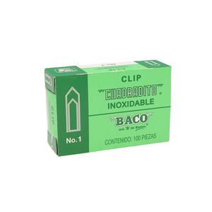 Clip Cuadrado #1 Con 100 Ptcla0010