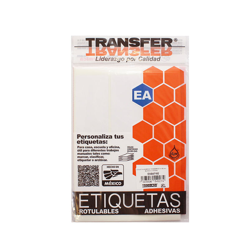 ETIQUETA BLANCA 475X102 MM
