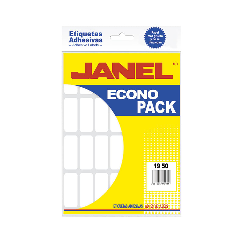 ETIQUETA BLANCA ECO PACK No15 19X50 C/336