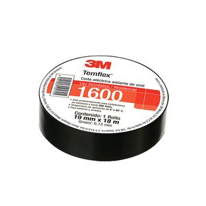 Cinta Temflex 1600 Aislante 18.4Mmx18M 3M Mt900178203