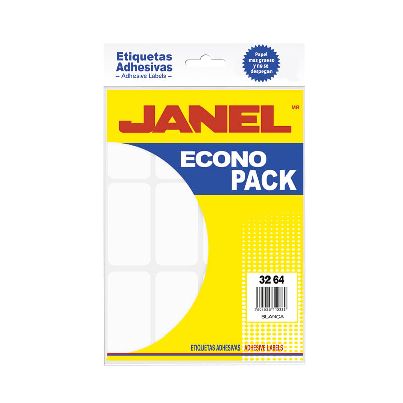 ETIQUETA BLANCA ECO PACK No24 32X64 C/144