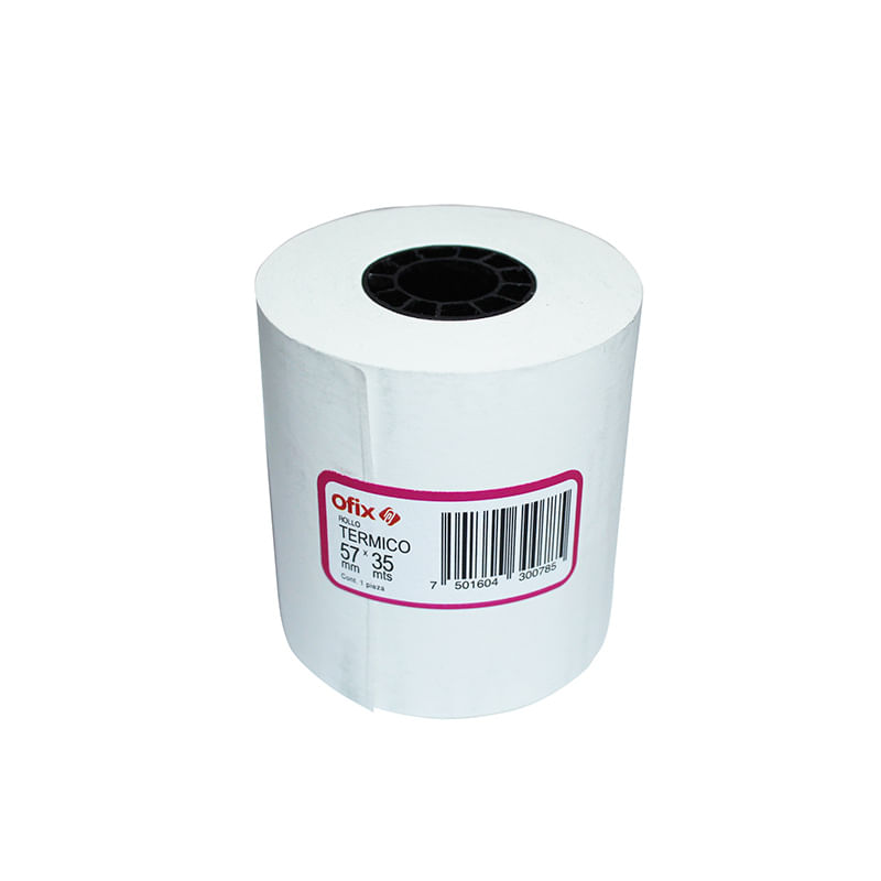 ROLLO PAPEL TERMICO OFIX 57MM X 35MTS