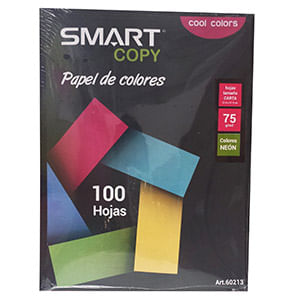 Papel Carta Neon Colores Surtidos 37K C/100Hjs 60213