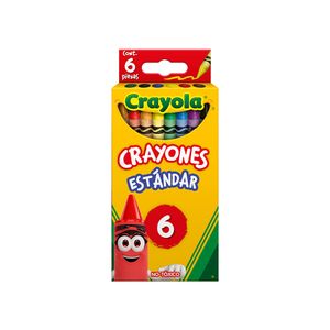 Crayon Redondo Estandar Con 6 Crayola 52-3006