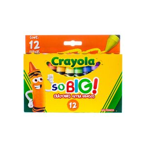 Crayon Redondo Extra Jumbo Con 12 Crayola 52-1912
