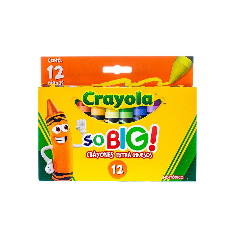 CRAYON REDONDO EXTRA JUMBO CON 12 CRAYOLA