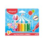 CRAYON TRIANGULAR JUMBO CON 12 COLOR'PEPS