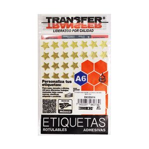 Etiqueta Estrella Chica Oro Metalico E6Oes014