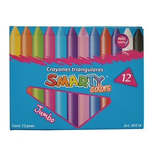 Crayon Triangular Jumbo Con 12 Smarty 40516