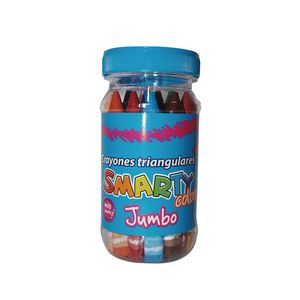 Crayon Triangular Jumbo Con 20 Smarty Colors Bote 40519