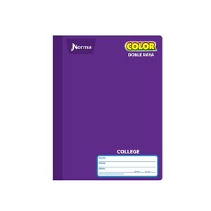 Cuaderno Cosido College 100H D/R Norma Color 581286