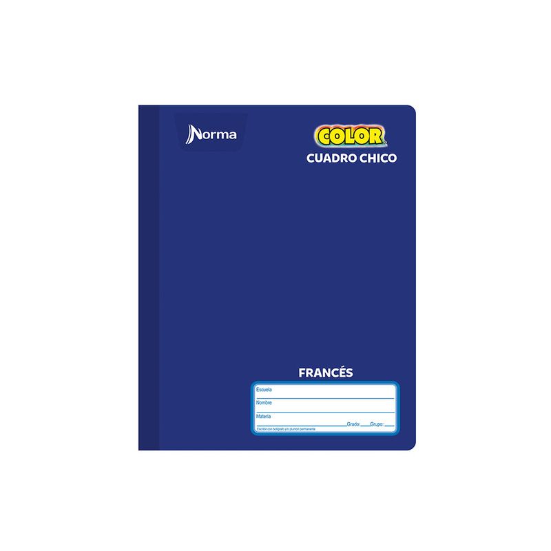 CUADERNO COSIDO FRANCES 100H C-5 NORMA COLOR