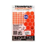 ETIQUETA FLUORESCENTE 9X13 MM NARANJA